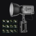 YONGNUO YNLUX200 200W LED Video Light, Handheld Continuous Output Lighting, with Bowens Mount, 2700-6500K Bi-Color, CRI96+ 2.4G Wireless Remote, for Portrait Wedding Outdoor Shooting YouTube Videos - Image 4