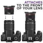 Altura Photo 58MM 0.35x Fisheye Wide Angle Lens (w/Macro Portion) for DSLR Cameras EOS Rebel 70D 77D 80D 90D T8i T7 T7i T6i T6s T6 T5i T5 T4i T3i T100 SL1 SL2 SL3 - Image 4