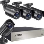 ZOSI 8CH 3K Lite Home Security Camera System Outdoor Indoor,AI Human/Vehicle Detection,Night Vision,H.265+ 8 Channel 5MP Lite Video DVR with 4pcs 1920TVL 1080P Weatherproof CCTV Cameras,(NO HDD)