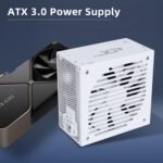 SAMA 850w Power Supply,XP Series White PSU ATX 3.0 & PCIE 5.0 ECO Fanless 80Plus Platinum Certified Full Modular Support RTX 40 Series - Image 2