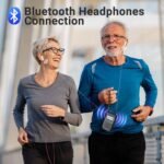 PRUNUS J-618 Portable Radio AM FM to Bluetooth Earphone, as Bluetooth Speaker, 2000mah Rechargeable Radio, Preset, TF Card Shuffle Play, Headphone Jack, Sleep Timer, Walkman Radios, Digital Radios - Image 2