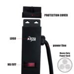 KMC 12 Outlet Heavy Duty Metal Surge Protector Power Strip with 6-Foot Long Extension Cord, 125V/15A, Black - Image 4