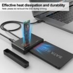 Unitek M.2 NVMe SSD Enclosure Adapter – 10 Gbps Hard Drive Reader Tool Free Pcie NVMe Adapter External USB 3.2 M2 SATA Case Converter Supports M Key Any Sizes M.2 2.5" /3.5" SATA Solid State Drive - Image 6