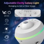 DAYBETTER Galaxy Projector for Bedroom, 4k HD 13 in 1 Star Projector Galaxy Light, Star Night Light Projector with Meteor, Planetarium Projector for Kids Bedroom Birthday Christmas Gift (White) - Image 3