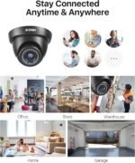 ZOSI 4 Pack 1080P 1920TVL HD-TVI Dome Security Cameras,Night Vision,2MP Indoor Outdoor Home Surveillance CCTV Camera for 1080P/5MP/4K TVI Analog DVR - Image 4
