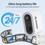 Anakk Solar Security Camera Wireless Outdoor, Solar-Powered 4MP 1-Cam, Compatible with A32 System, Color Night Vision,Motion Detection,24/7 Recording - Image 8