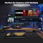 Unitek TV Dock Station for Nintendo Switch/Steam Deck 5-in-1 Docking Station Adapter One-touch Switching with 4 Game Card Storage Slot 3 USB 3.0 HDMI2.0 4K@60Hz Gigabit Ethernet PD USB-C 100W Charging - Image 8