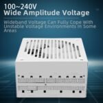 SAMA 850w Power Supply,XP Series White PSU ATX 3.0 & PCIE 5.0 ECO Fanless 80Plus Platinum Certified Full Modular Support RTX 40 Series - Image 5