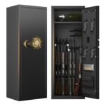 KAER 12-15 Gun Safe, Biometric Gun Safes, Gun Safe for Rifles and Pistols, Gun Cabinet, Gun Safes for Rifles,Gun safes for Home with Gun Racks and Removable Shelves