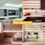 DAYBETTER COB LED Strip Lights, Tunable White(2700K-6500K) COB LED Lights with 3040 LEDs, 24V Adapter, RF Remote, Dimmable High Density Uniform LED Strip for Bedroom, Kitchen, Cabinet, CRI90+, 16.4ft - Image 7