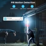 ieGeek 4G LTE Cellular Security Camera Wireless Outdoor, No WiFi Battery Powered Cameras with Solar Panel, 2K HD Color Night Vision, 2-Way Audio, 360° PTZ, PIR Motion Sensor(SIM Card Included) - Image 4