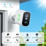 Security Cameras Wireless Outdoor 2K: Battery Powered WiFi Camera with AI Motion Detection for Home - Color Night Vision Spotlight Siren Alarm 2-Way Talk IP65 Waterproof Cloud TF Storage 2-Pack - Image 2