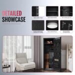 KAER 12-15 Gun Safe, Biometric Gun Safes, Gun Safe for Rifles and Pistols, Gun Cabinet, Gun Safes for Rifles,Gun safes for Home with Gun Racks and Removable Shelves - Image 5