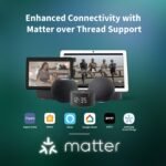 Aqara Smart Lock U300, Fingerprint Keyless Entry Door Lock with Handle, Matter Over Thread with Apple Home Keys, Touchscreen Keypad, Smart Lever Lock Supports Apple Home, Alexa, Google, IFTTT, Black - Image 2