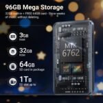 96GB MP3 Player with Bluetooth and WiFi, MECHEN Android 13 OS MP3 & MP4 Players with 4" Touchscreen and Speaker,Music Players with Spotify,Pandora, Audible, Amazon Music, Play Store - Image 2