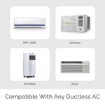 Breez Eco | Smart AC Controller for Mini Split, Window, Portable ACS | WiFi, Alexa, Google, Siri Shortcuts, SmartThings, IFTTT, Free App, NO Subscriptions | Schedules, Geofencing, Comfy (White) - Image 3