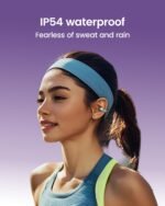 mojawa StarClip Open-Ear Wireless Bluetooth Headphones, Clip-On Earbuds, 4D Panoramic Sound, Clear Calls, Lightweight, Secure Fit, IP54 Water-Resistant Ear Grips for Workout and Daily Use, Silver - Image 5