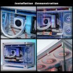 ICOLER Transwarp 120mm RGB Reverse Fan, Infinity Mirror 5V ARGB PWM Case Fan 120mm Triple Pack，Suitable for Computer Case & CPU Cooling(White) - Image 6