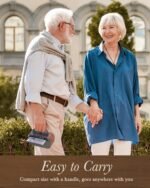 PRUNUS J-150 Portable Radio AM FM SW Bluetooth, Retro Radios Vintage Transistor with Best Sound, Solar/D Battery Operated/USB Rechargeable, TWS, Support TF Card/USB Playing - Image 3