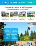 ZOSI 2MP 1080p Security Camera,4-in-1 TVI/CVI/AHD/CVBS Surveillance Bullet Camera Indoor Outdoor,Night Vision,Work for 960H,720P,1080P analog CCTV DVR - Image 6