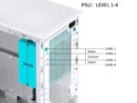 JONSBO D41 MESH SC White ATX Computer Case with Screen,ATX PC Case/Support RTX 4090(335-400mm) GPU 360/280AIO,Power A-TX/SFX: 100mm-220mm Multiple Tool-Free Design,White - Image 9
