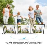 ARZOPA Frameo Digital Picture Frame 10.1 Inch Smart WiFi Digital Photo Frame 32GB with 1280x800 IPS Touch Screen, Auto-Rotate and Slideshow, Easy Setup to Share Photos Or Videos from Anywhere Anytime - Image 8