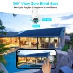 Aomeisi 3G2 Solar Security Camera Outdoor,360°View Pan/Tilt,Two-Way Talk,Easy to Setup,Audible Flashlight Alarm,Motion Alert,SD Slot Cloud Storage,Tech Support,Work with Alexa Google Home,CloudEdge - Image 8