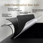 KAER 23-25 Biometric Gun Safe, Wider and Deeper Fingerprint Gun Safes for Rifle and Pistols, Large Quick Access Heavy-Duty Gun Cabinet for Firearm Ammo with Drawer & Gun Rack, Assembled - Image 6