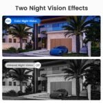 Heyall 2.4G/5G WiFi 6 Wireless Outdoor/Indoor Security Camera, Solar Powered 2.5K 4MP, Cloud/SD Storage, Color Night Vision, AI Human Detection, Spotlight & Siren, 2-Way Talk, Dual Band, IP65 - Image 5