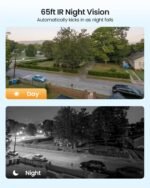 ZOSI 2 Pack 360°View Pan Tilt 1080P Wired Analog HD TVI Security Camera Outdoor Indoor,65ft Night Vision,One-Way Audio,Only Compatible with Same Brand 1080P,5MP and 4K CCTV DVR Systems - Image 3