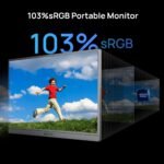 ARZOPA 17.3" Portable Monitor Gray, 1080P FHD 103% sRGB IPS Gaming Monitor Laptop Monitor with Built-in Kickstand HDMI USB C External Screen for PC Mac Phone Xbox PS5 - Z1C Plus - Image 3