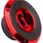 Audiopipe 6.5" Compression Horn Mid-Range Loudspeaker (APMB-628GH-RED), 300W, Built-in Compression Horn Driver, Flat Steel Basket, 2-Way Coaxial, KSV Voice Coil, Grill, Sleek Candy Red