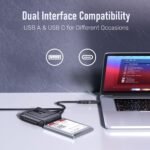 Unitek USB C to SATA IDE Adapter - External Hard Drive Adapter Converter Kit for Universal 2.5/3.5 inch HDD/SSD Hard Drive Disk, DVD-ROM/CD-ROM/CD-RW, with USB A Connector & 12V/2A Power Adapter - Image 4