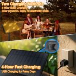 DAYBETTER 50ft Solar String Lights Outdoor Waterproof with with 5W Panel 25 Bulbs 2700K Warm White,Solar Powered Weather Resistant for Patio, Garden, Yard, Pathway No Outlet Needed for Homeowners - Image 6