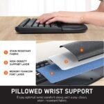 MEETION Ergonomic Keyboard, Wireless Computer Keyboard, Ergo Split Keyboard with Cushioned Wrist, Palm Rest, Curved Natural Typing, Full Size Rechargeable for Windows/Mac/Laptop/PC, Black - Image 3