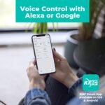 KMC Smart Plug Duo 4-Pack, 2-Outlet Wall Plug Extender, Smart Outlet Splitter for Smart Home, Compatible with Google & Alexa, No Hub Required, WiFi Outlet, White - Image 6