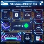 MECHEN 256GB WiFi MP3 Player with Bluetooth, Android 13 and Wi-Fi Streaming, 5" 1080P IPS Display, preinstalled Audible, Amazon Music, Spotify, Play Store - Image 2