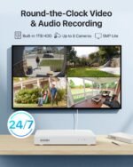ZOSI H.265+ 3K Lite 8 Channel Security DVR Recorder with 1TB HDD,8CH Hybrid 4-in-1 CCTV DVR for 960H 720P 1080P Home Surveillance Camera System,Person Vehicle Detection,Remote Access,24/7 Recording - Image 2
