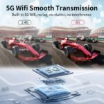 Unitek Wireless HDMI Display Dongle Adapter - Portable 1080P 60Hz USB C Transmitter for TV Upgraded 2G/5G Mirroring Adapter Stream Video to Monitor Projector for Phone iOS Android Windows PC - Image 5