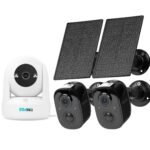 Vicohome 2G6B Best 2K Solar Security Camera and CB2 2K AI Tracking Security Camera, No NVR Needed, Battery Powered, Easy to Setup, Motion Detection,Two Way Audio,Color Night Vision