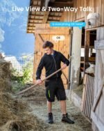 ieGeek 4G LTE Cellular Security Camera Wireless Outdoor, No WiFi Battery Powered Cameras with Solar Panel, 2K HD Color Night Vision, 2-Way Audio, 360° PTZ, PIR Motion Sensor(SIM Card Included) - Image 5