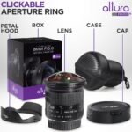 Altura Photo 8mm f/3.0 Professional Wide Angle Lens Aspherical Fisheye for Canon EOS 90D 80D 77D Rebel T8i T7 T7i T6i T6s T6 T100 SL2 SL3 DSLR Cameras with EF Mount - Image 3