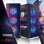 STGAubron Gaming PC Desktop Computer, Intel Core i7 up to 3.9GHz, Radeon RX 580 8G, 16G RAM, 512G SSD, WiFi 6, Bluetooth 5.2, RGB Fan x6, Windows 11 Home - Image 2