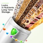 11.8 Mil Thicker 100PCS Mylar Bags with 400cc Oxygen Absorbers + 10PCS 5 Gallon Mylar Bags for Food Storage with 2500cc Oxygen Absorbers - Image 4