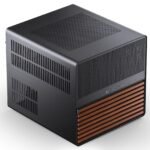 JONSBO N5 NAS Pc Case, E-ATX,12HDD+4SSD Drive Bay GPU HP Host, Supports Max. 4 GPU,E-A.TX(330mm) MB/ATX PSU Supports, with 3 Fans Built-in, 8 Slots PCI, Solid Wood Veneer Computer Case,Home Server