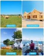 ieGeek 4G LTE Cellular Security Camera Wireless Outdoor, No WiFi Battery Powered Cameras with Solar Panel, 2K HD Color Night Vision, 2-Way Audio, 360° PTZ, PIR Motion Sensor(SIM Card Included) - Image 8