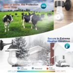 SYMYNELEC Light Bulb Security Camera: 5G WiFi Socket Camera Outdoor - Wireless Lightbulb Camera Waterproof for Home with Night Vision Motion Detection - Image 4