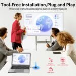 Unitek Wireless HDMI Display Dongle Adapter - Portable 1080P 60Hz USB C Transmitter for TV Upgraded 2G/5G Mirroring Adapter Stream Video to Monitor Projector for Phone iOS Android Windows PC - Image 4