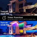 DAYBETTER Outdoor LED Strip Lights, IP67 Waterproof LED Lights with Remote, APP Control, Color Changing LED Rope Lights for Bedroom, Bathroom, Roof, Balcony, Pool, 24V, 100ft - Image 7