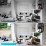 Jennov 2K Light Bulb Security Camera, Auto-Tracking Security Cameras Wireless Outdoor, 360° PTZ, Dual-Band WiFi (2.4G/5G), AI Human Detection, Indoor/Outdoor, E27 Socket-Powered, Compatible Alexa - Image 5